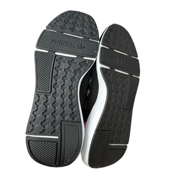 Adidas Athletic Sneakers Women 6 Black Pink Leopard Swift Run 22 Gym Running - Picture 4 of 7